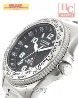 Citizen BJ7100-82E Eco-Drive Promaster Land GMT Worldtime Analog Men's Watch