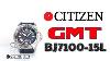 Citizen Bj7100 15l Eco Drive Gmt World Time