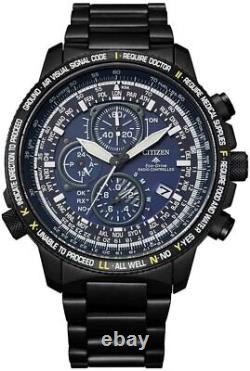 Citizen Black Mens Chronograph Watch Promaster AT8195-85L