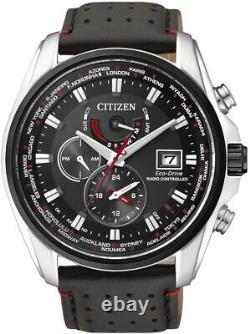 Citizen Black Mens Multi Dial Watch AT9036-08E