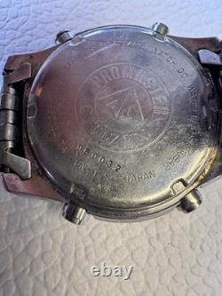 Citizen C300 E80044 World Time Chronograph UTC GMT Timer Stopwatch Alarm 42mm uk