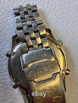 Citizen C300 E80044 World Time Chronograph UTC GMT Timer Stopwatch Alarm 42mm uk