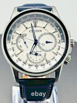Citizen Calendrier Watch Eco-Drive World Time Date 44 mm White Dial BU2020-02A