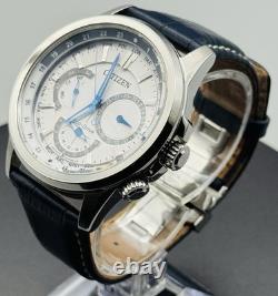 Citizen Calendrier Watch Eco-Drive World Time Date 44 mm White Dial BU2020-02A