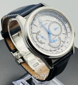 Citizen Calendrier Watch Eco-Drive World Time Date 44 mm White Dial BU2020-02A