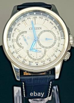 Citizen Calendrier Watch Eco-Drive World Time Date 44 mm White Dial BU2020-02A
