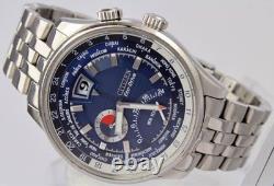 Citizen Eco-Drive GMT World Time J304 Blue Dial Rare Japan-Only Used