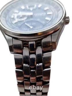 Citizen Eco-Drive GMT World Time J304 Blue Dial Rare Japan-Only Used