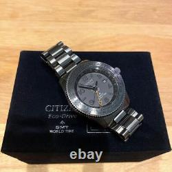 Citizen Eco-Drive Limited Edition Porter GMT Worldtime Gray Quartz Men's Watch