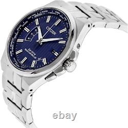 Citizen Eco-Drive Men's A-T World Time Blue Dial 42mm Watch CB0160-51L