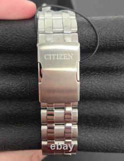 Citizen Eco-Drive Men's Carson Chronograph GMT Date Silver Watch 43MM CA4540-54E