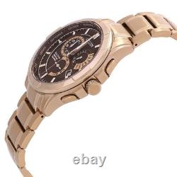 Citizen Eco-Drive Perpetual GMT Brown Dial Men's Watch BL8163-50X