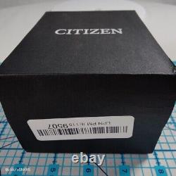 Citizen Eco Drive Weekender Watch Men's Grey Brown Orange Stainless AW1361-10H