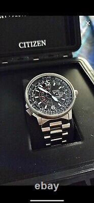 Citizen Men's Eco-Drive Promaster Air Nighthawk Pilot Stainless Steel Watch 42mm