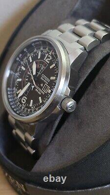 Citizen Men's Eco-Drive Promaster GMT Nighthawk WR200 Dual Time Watch with Date