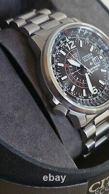 Citizen Men's Eco-Drive Promaster GMT Nighthawk WR200 Dual Time Watch with Date