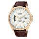 Citizen Men's Eco-Drive World Perpetual A-T Watch Brown Leather CB0013-04A