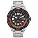 Citizen Men's Watch Promaster GMT Black and Orange Bezel Bracelet BJ7129-56E