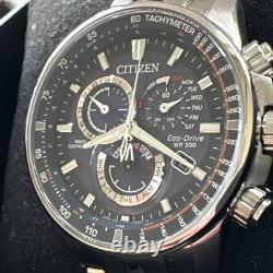 Citizen PCAT Perpetual Alarm World Time Chronograph Blue Dial Men's Watch