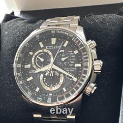 Citizen PCAT Perpetual Alarm World Time Chronograph Blue Dial Men's Watch