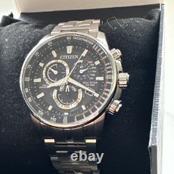 Citizen PCAT Perpetual Alarm World Time Chronograph Blue Dial Men's Watch