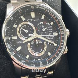 Citizen PCAT Perpetual Alarm World Time Chronograph Blue Dial Men's Watch