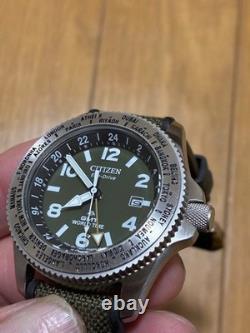 Citizen ProMaster Eco-Drive GMT World Time Watch 45mm NB/NA wrist 17.5cm/6.9in