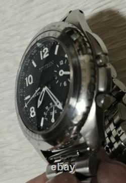 Citizen ProMaster GMT Quartz Mens Wristwatch 41mm Black Dial wrist 19cm