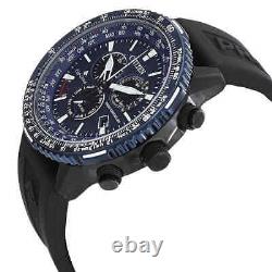 Citizen Promaster Air A-T Perpetual Alarm World Time Chronograph GMT Blue Dial