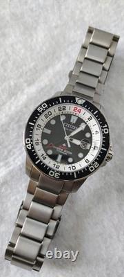 Citizen Promaster BJ7110-11E Eco-Drive GMT Super Titanium Diver with Extra Bands