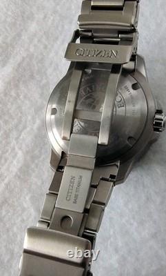 Citizen Promaster BJ7110-11E Eco-Drive GMT Super Titanium Diver with Extra Bands