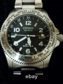 Citizen Promaster Eco-Drive BJ7100-82E Date 42mm Men's World Time GMT Watch
