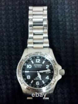 Citizen Promaster Eco-Drive BJ7100-82E Date 42mm Men's World Time GMT Watch