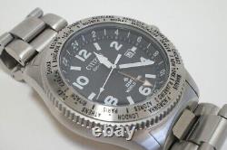 Citizen Promaster Eco-Drive BJ7100-82E Date 42mm Men's World Time GMT Watch Used