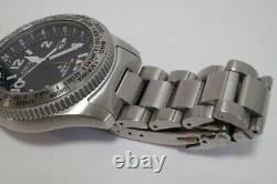 Citizen Promaster Eco-Drive BJ7100-82E Date 42mm Men's World Time GMT Watch Used