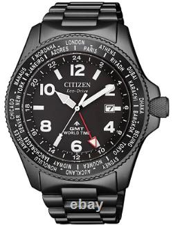 Citizen Promaster Eco-Drive Date GMT World Time Men's Watch BJ7107-83E