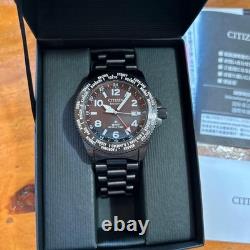 Citizen Promaster GMT World Time Eco Drive Solar Mens Watch Authentic Working