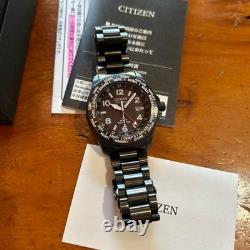 Citizen Promaster GMT World Time Eco Drive Solar Mens Watch Authentic Working