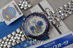 Citizen Promaster JASDF Blue Impulse NaviHawk World Time Watch C300-Q01717 1999