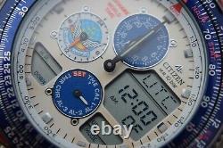 Citizen Promaster JASDF Blue Impulse NaviHawk World Time Watch C300-Q01717 1999