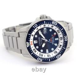 Citizen Promaster Marine Super Titanium Blue Men's GMT Dive Watch BJ7111-86L