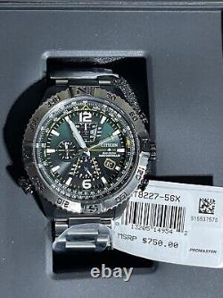 Citizen Promaster Navihawk AT8227-56X 48mm Grey Stainless Steel Men's Watch A-T