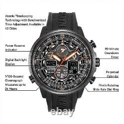 Citizen Promaster Navihawk A-T Eco-Drive Solar Black Orange AT JY8035-04E Japan