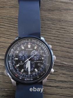 Citizen Promaster Sky Perpetual Alarm Black Dial Men's Watch-CB5866-55E Citizen Promaster Sky Perpetual Alarm Black Dial Men's Watch-CB5866-55E