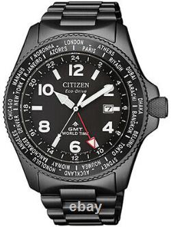 Citizen Promaster Stainless Steel Eco-Drive GMT Watch BJ7107-83E