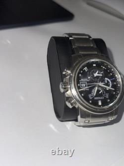 Citizen Radio Controlled World Time Eco-Drive Solar A-T Blue Dial Mens Watch