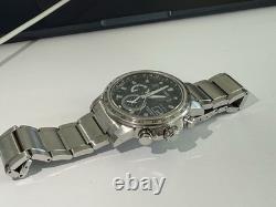 Citizen Radio Controlled World Time Eco-Drive Solar A-T Blue Dial Mens Watch
