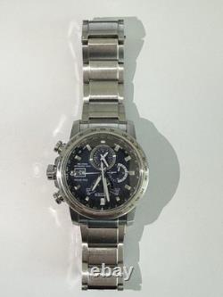 Citizen Radio Controlled World Time Eco-Drive Solar A-T Blue Dial Mens Watch