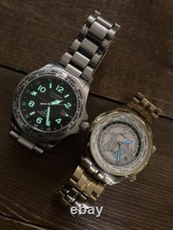 Citizen Selling As Set Professional Master Gmt Bj7100 Silver World Time B876 Gol