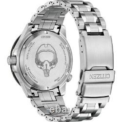 Citizen Silver Mens Analogue Watch Promaster Air Gmt NB6046-59E